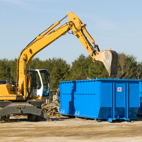 what size residential dumpster rentals are available in Derwood